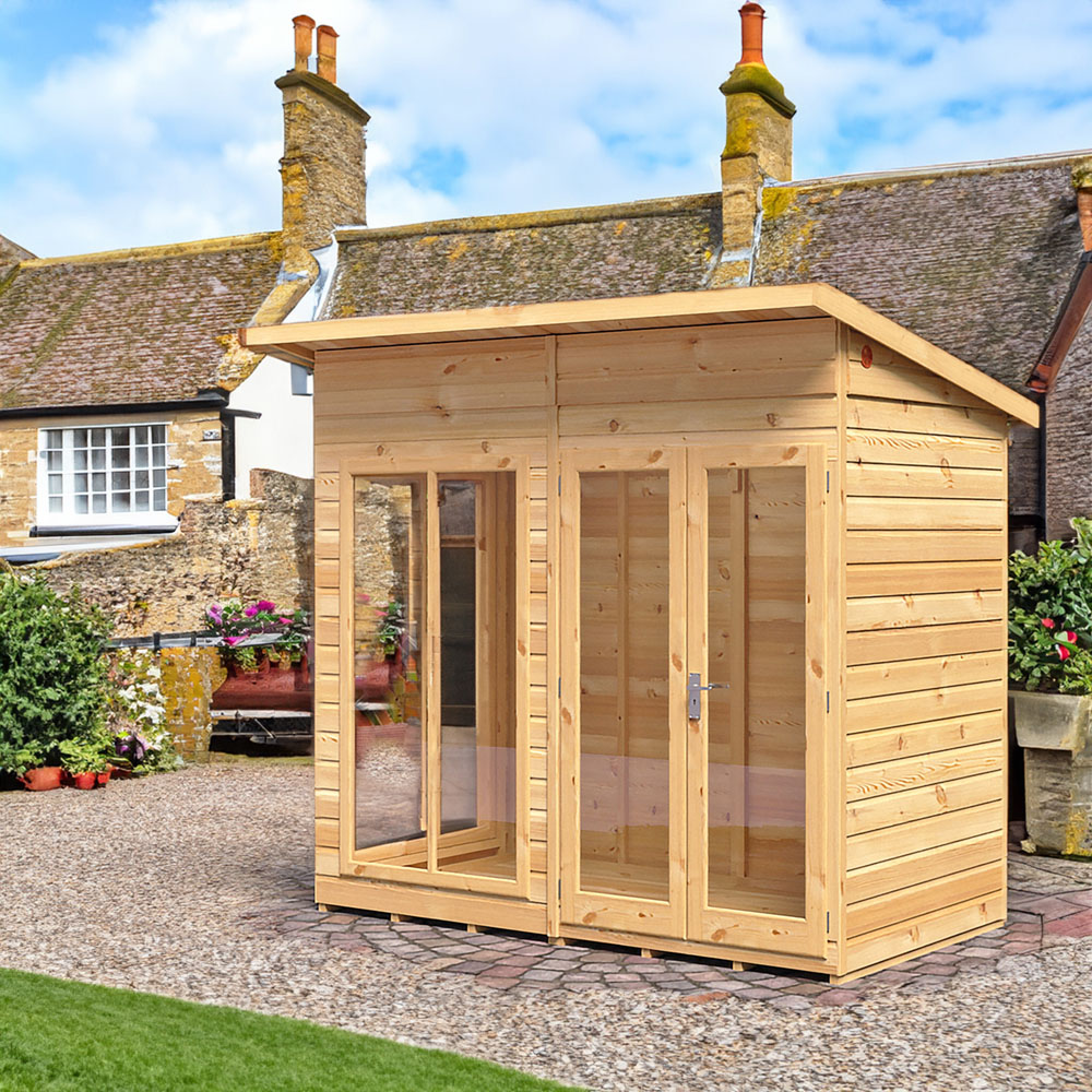Shire Lela 8 x 4ft Double Door Summerhouse Image 2
