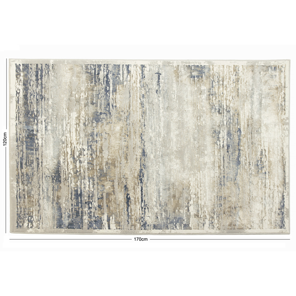Esselle Home Solar Neptune Natural and Blue Rug 120 x 170cm Image 9
