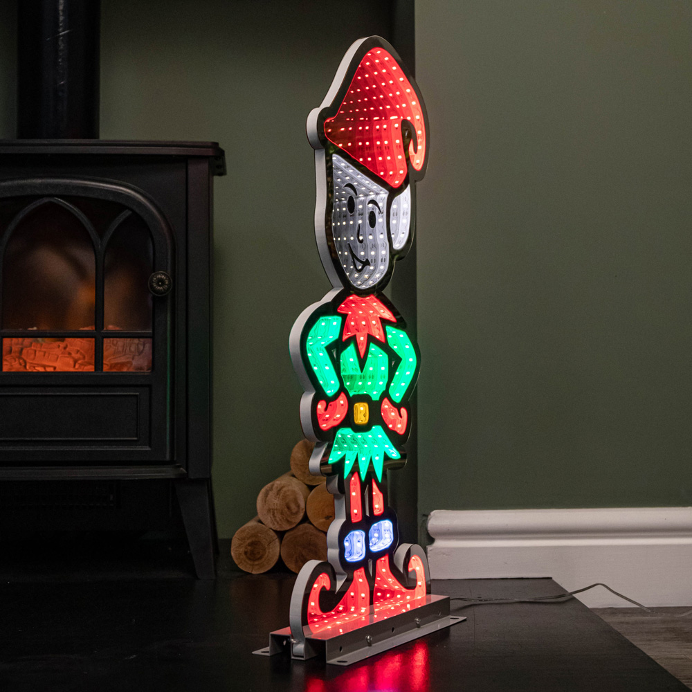 Samuel Alexander Infinity Christmas Elf in Red Boots on Metal Base 60cm Image 5