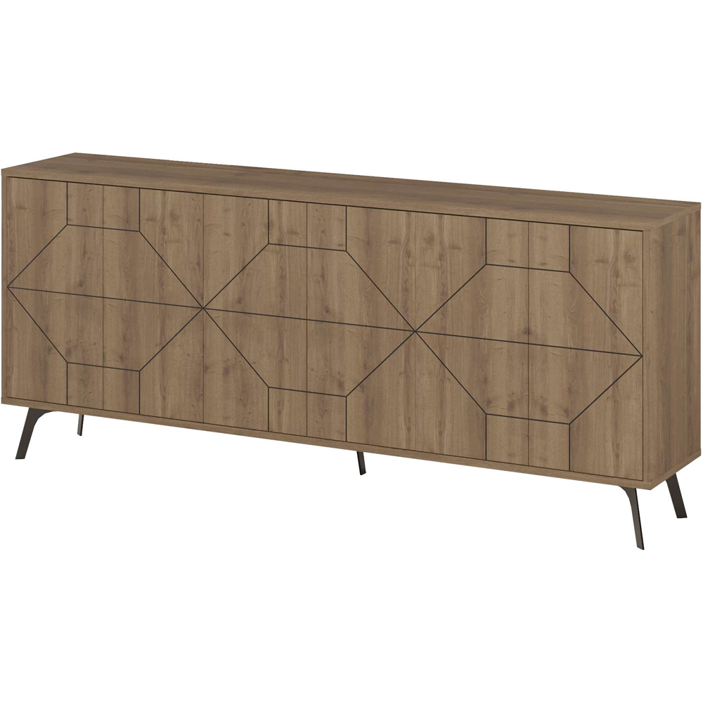 Decortie Dune Dark Oak Effect Console Sideboard Image 2