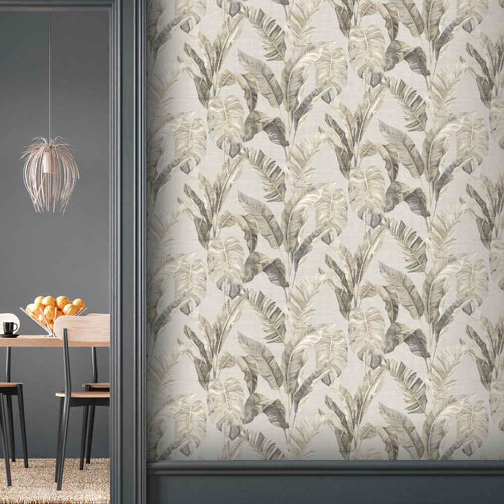 Arthouse Palm Springs Taupe Wallpaper Image 3