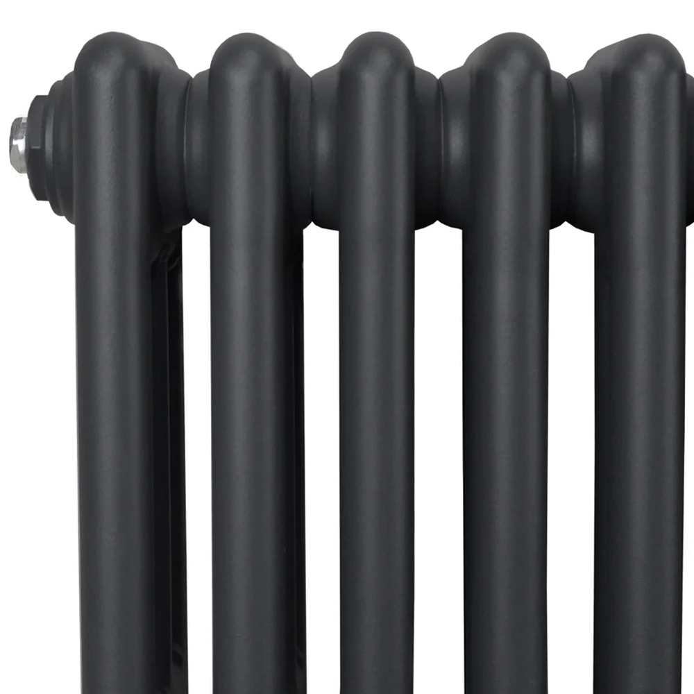 Monster Shop 2501 BTU Anthracite Grey Traditional 3 Column Radiator 300 x 832mm Image 5