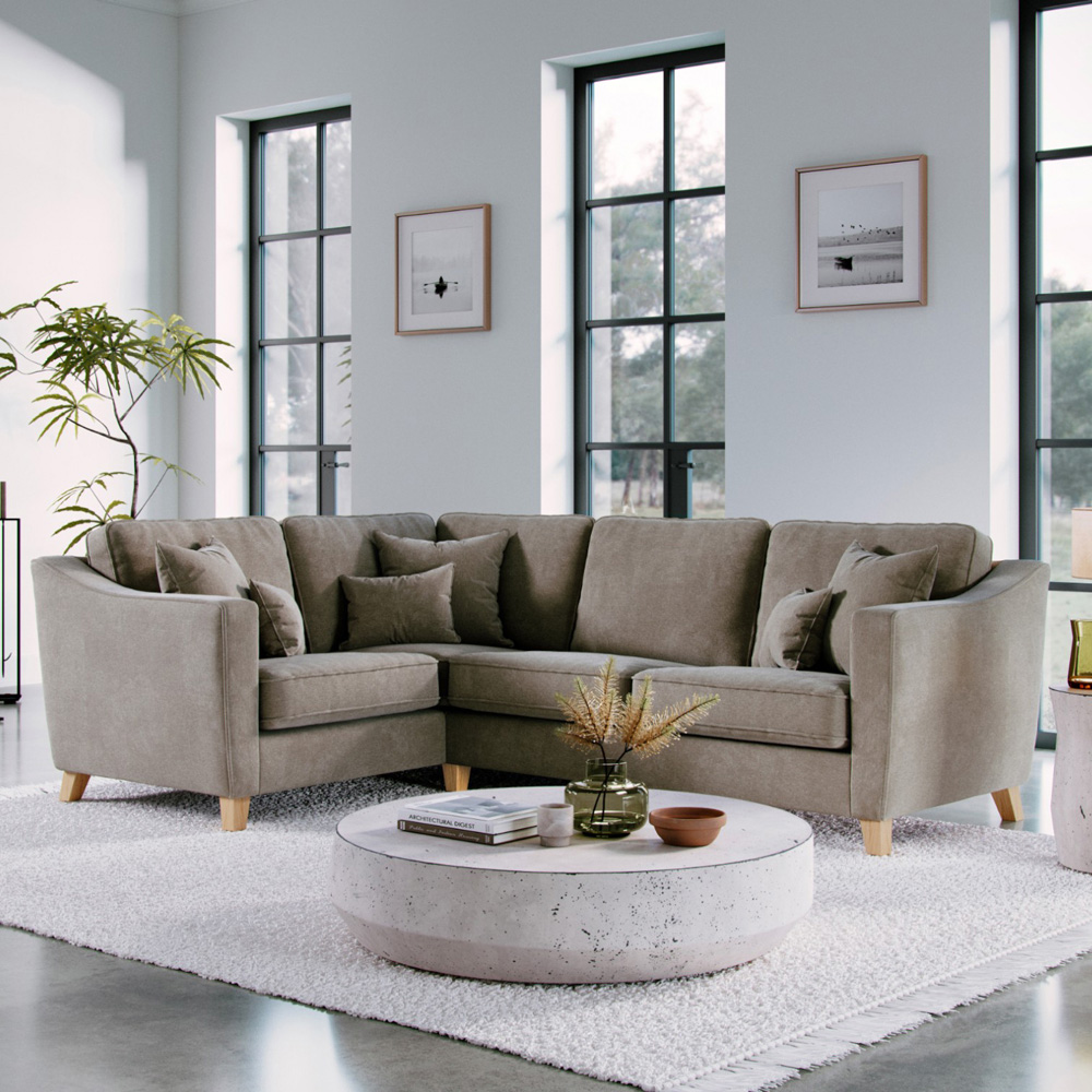 Marlon 3 Seater City Fossil Right Hand Corner Sofa Image 5