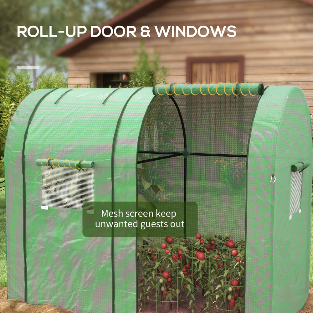 Outsunny Green PE 3 x 6ft Greenhouse Image 6