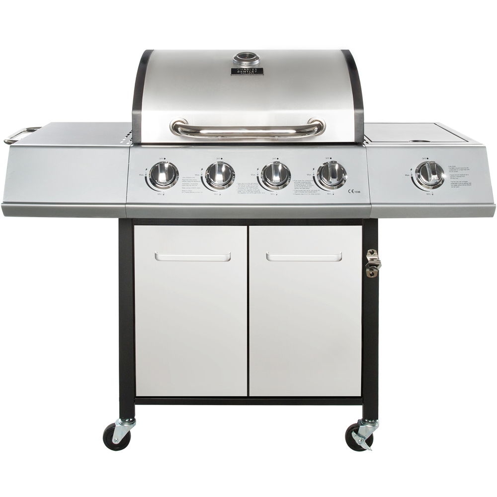 Charles Bentley Premium 4 + 1 Burner Gas BBQ Silver Image 5