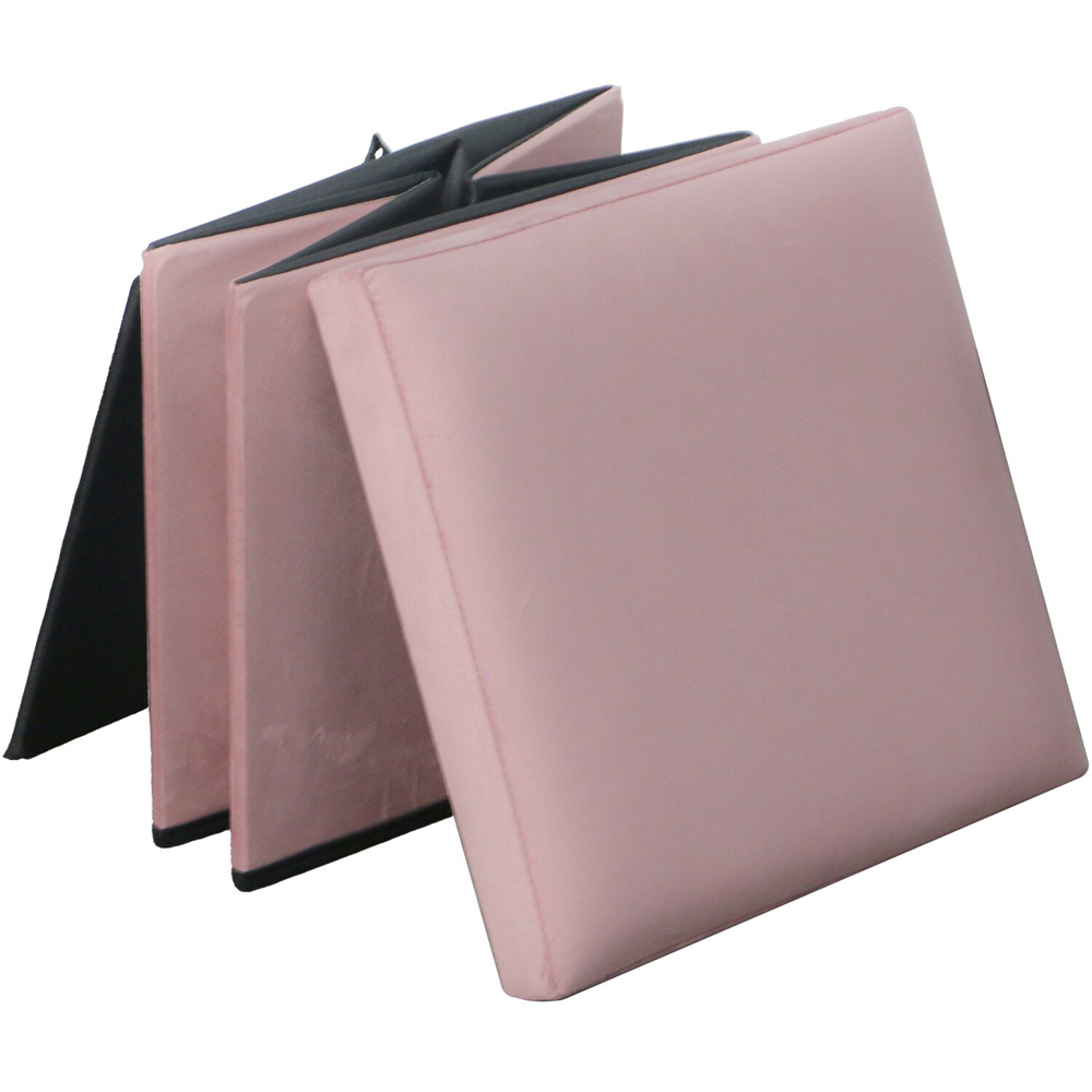 Seville Velvet Storage Box - Pink Image 3