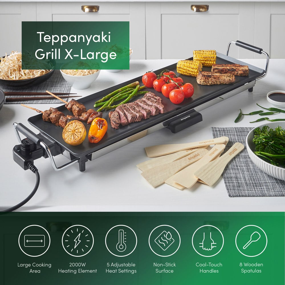 Emperial Teppanyaki Grill with Wooden Spatulas XL Image 8
