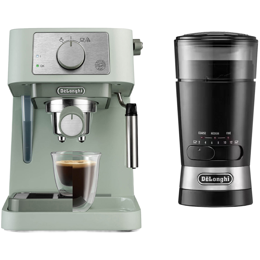 De'Longhi Stilosa Green Manual Espresso Coffee Machine Barista Set Image 2