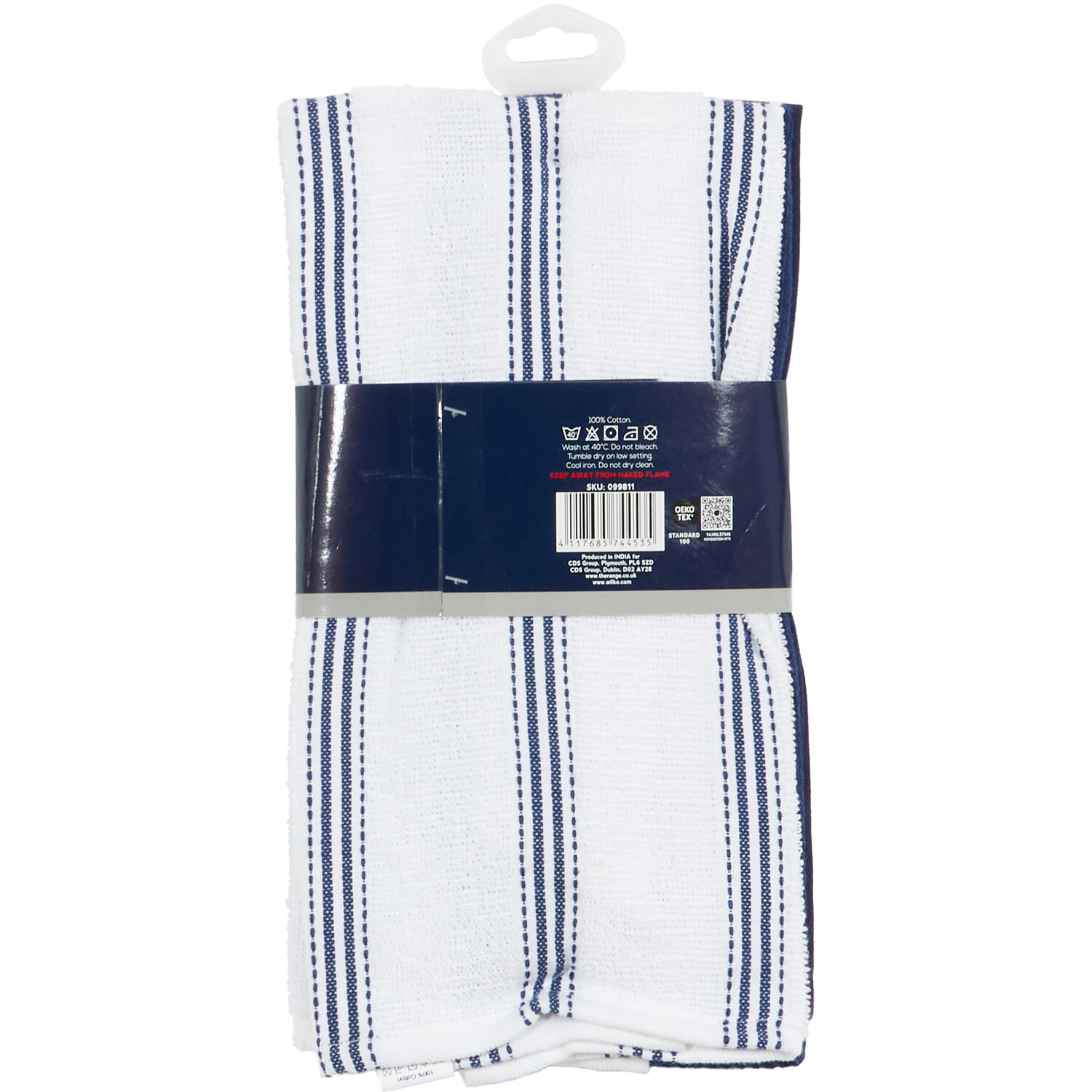Pack of 3 King of the Grill Tea Towels - Navy Image 4