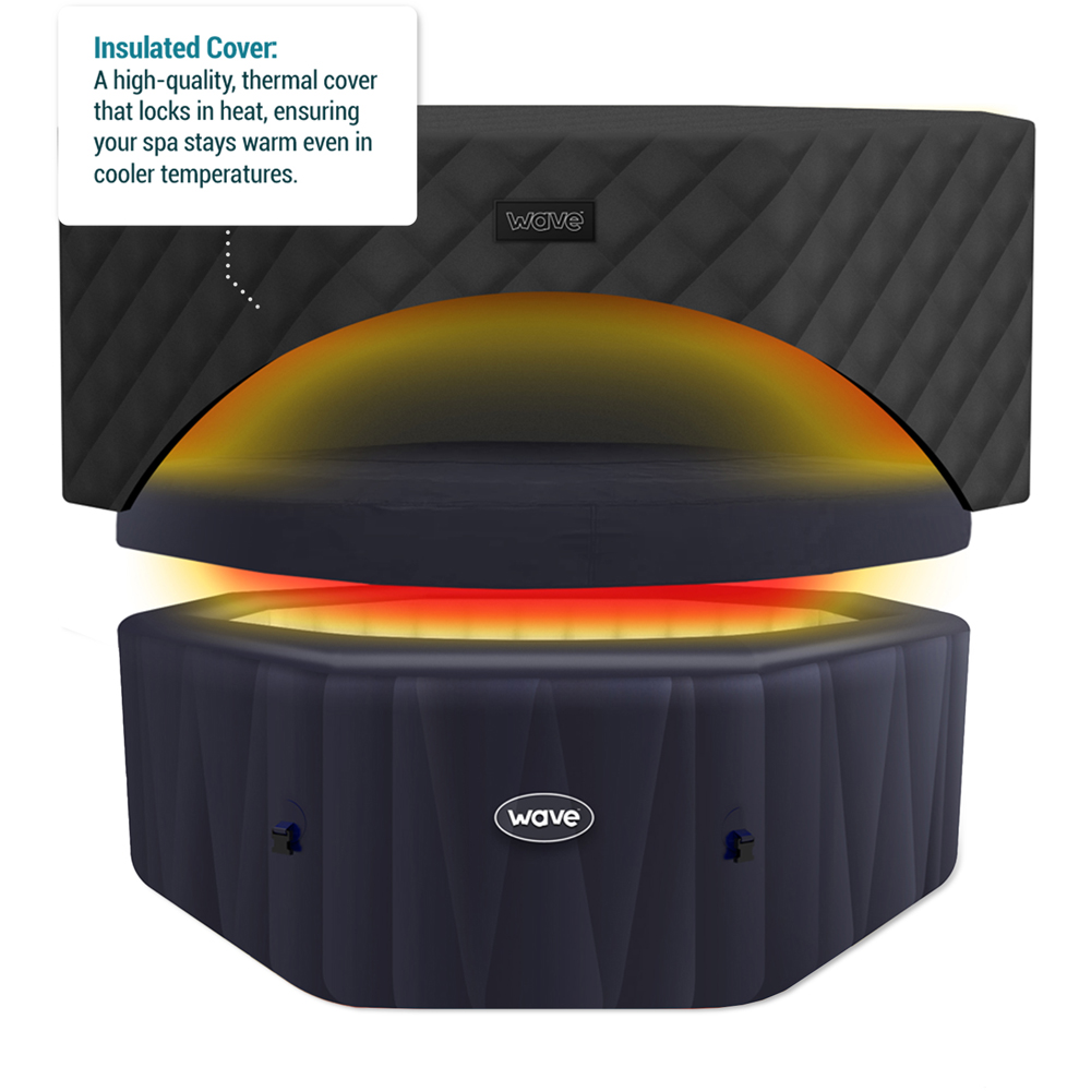 Wave Aegean 6 Person Octagonal Thermal Hot Tub Cover Image 2