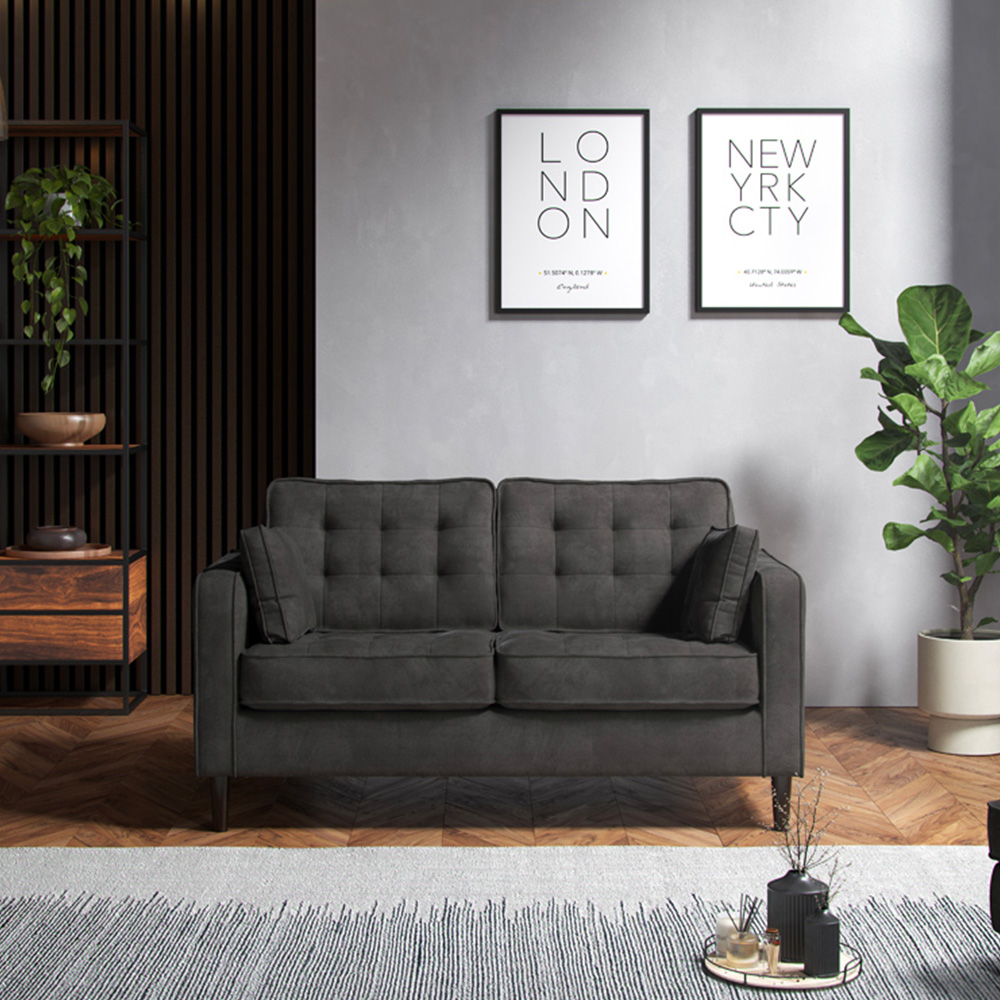 Milo 2 Seater Enjoy Graphite Sofa Image 3
