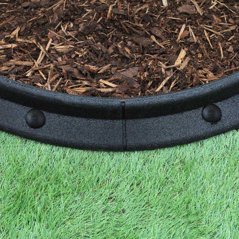 MonsterShop Black 4ft 18 Pack Flexible Lawn Edging Image 5