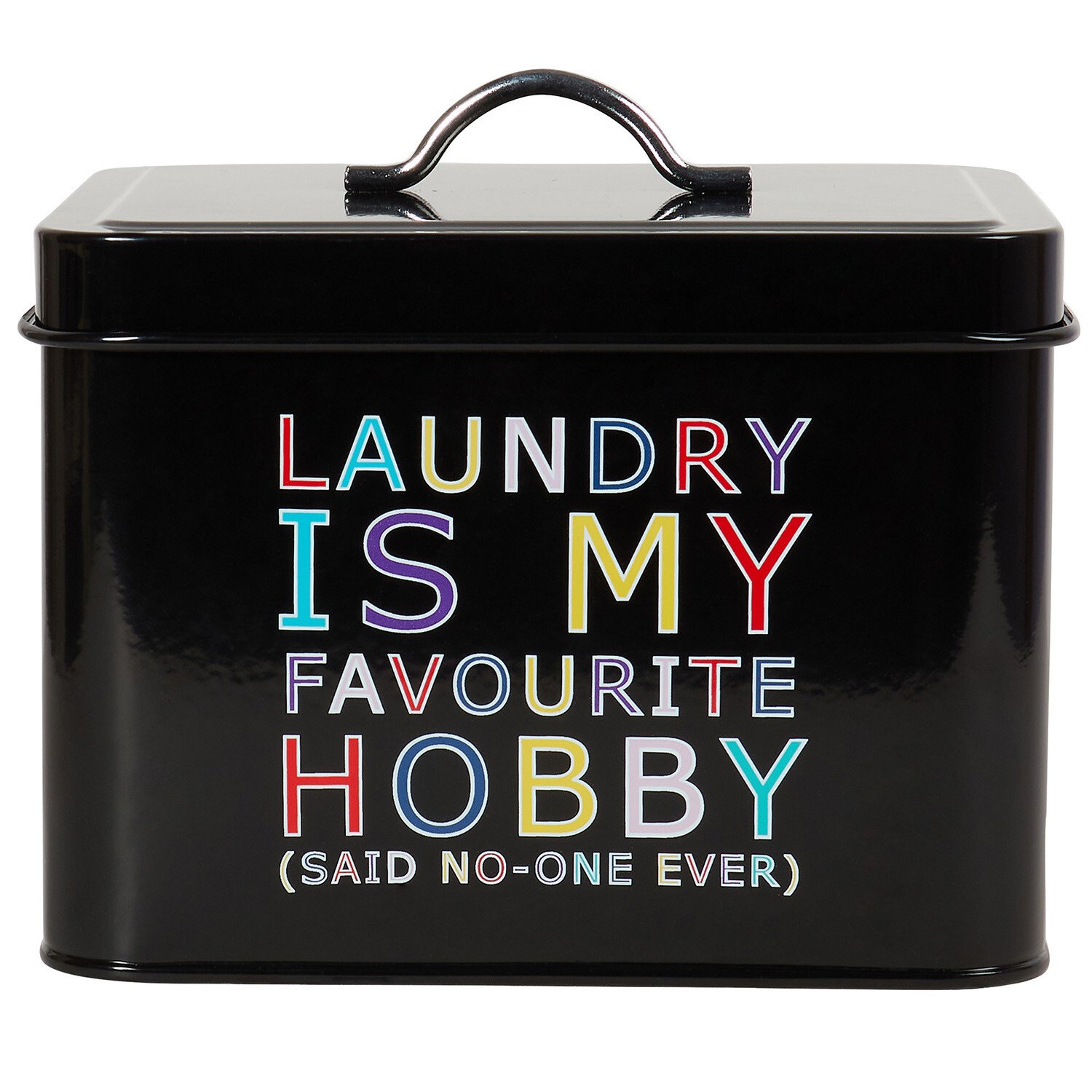 Slogan Laundry Tab Box - Black Image 1