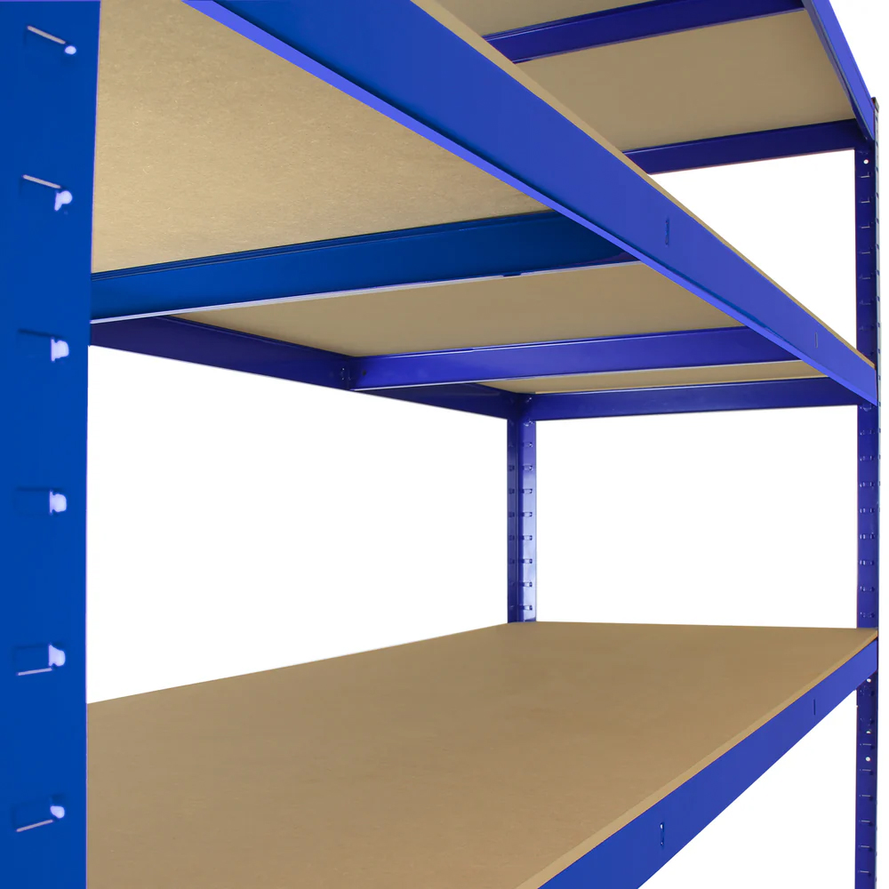 Monster Shop Racking T-Rax Extra Wide Storage Shelves Blue 160cm 5 Pack Image 6