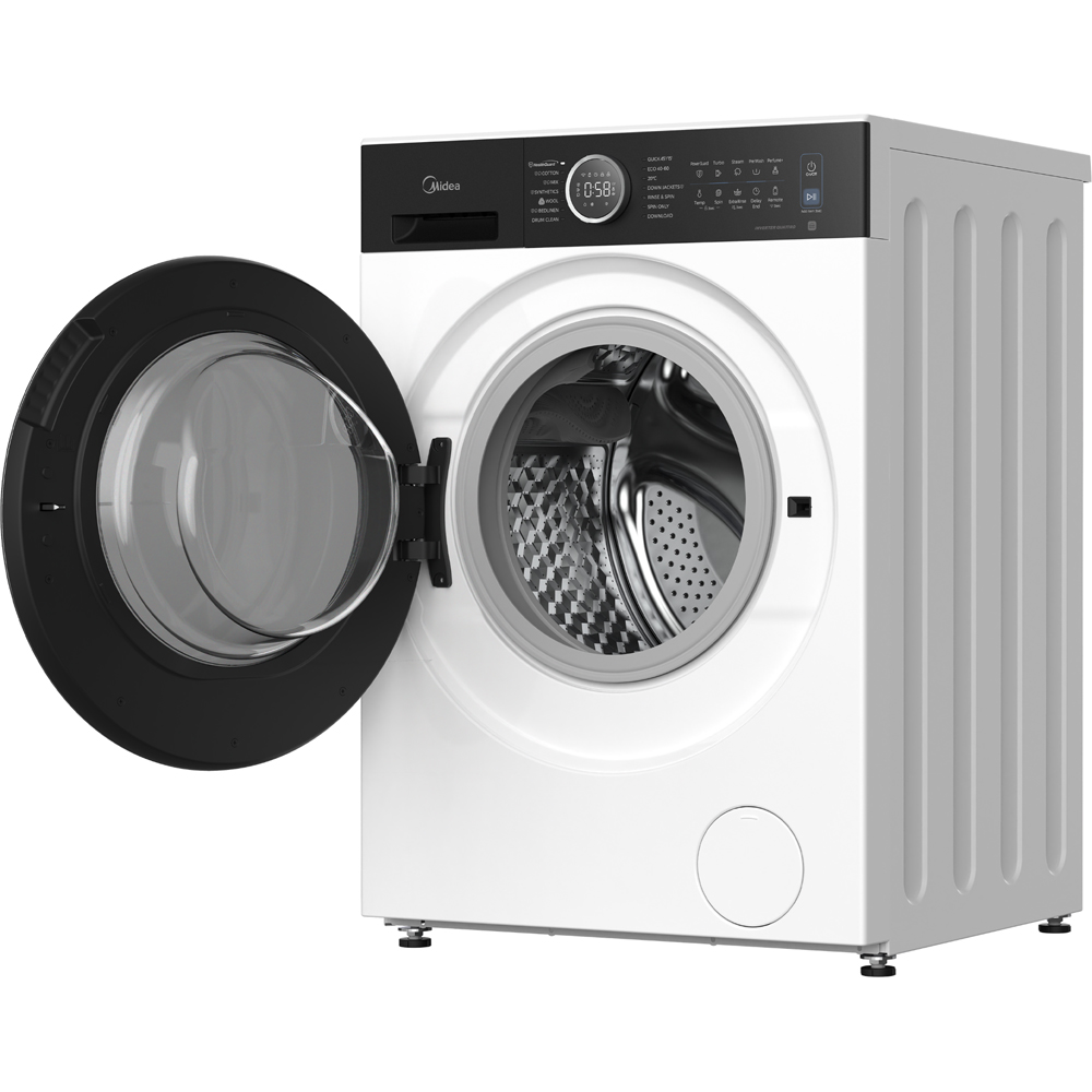 Midea MF205W100WBA30/W 10kg White Freestanding Washing Machine Image 4