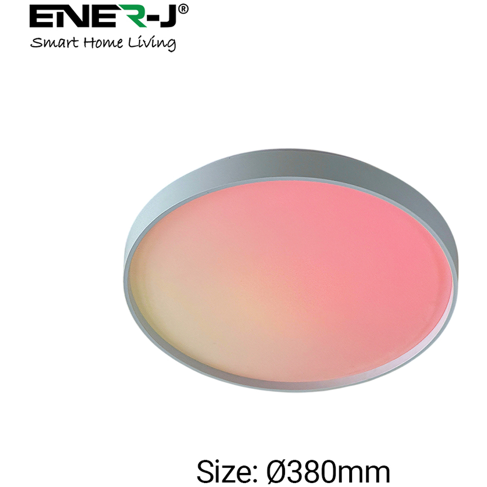 ENER-J 40W CCT Scenic Surface RGBIC LED Round Ceiling Light 380mm Image 3