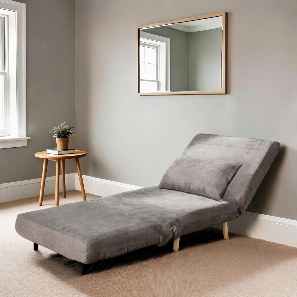 Home Source Lorena Single Grey Sofa Bed Image 8