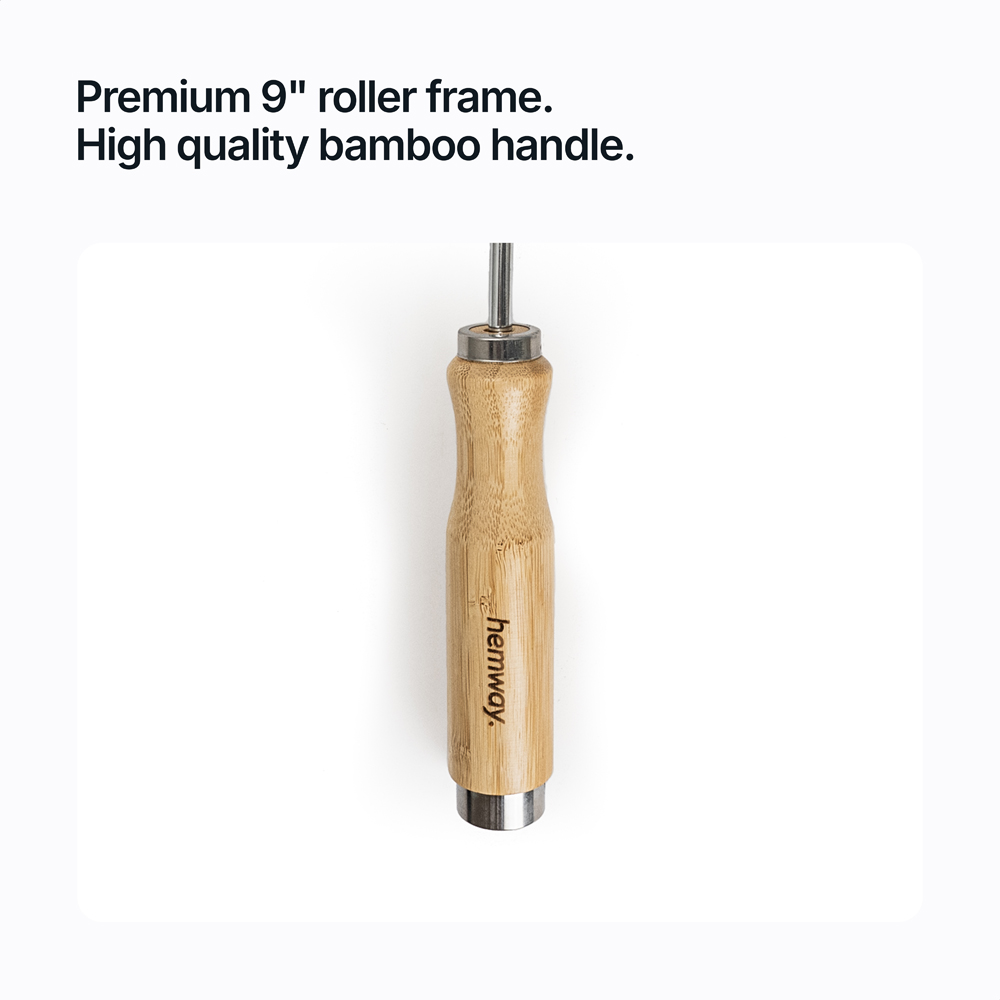 Hemway Tools Premium Bamboo Paint Roller Frame 9 inch Image 2