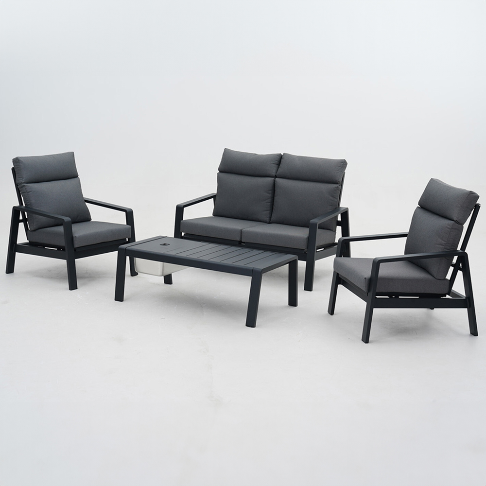 Marseille Lounge Dining Set - Grey Image 3