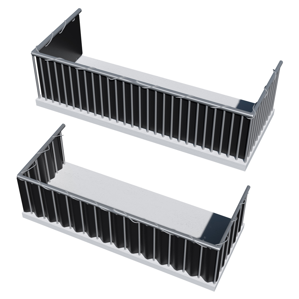 tectake Black Balcony and Garden Privacy Screen 90cm Image 3