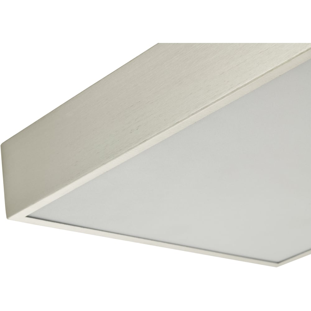 Happy Homewares Brushed Silver LED Flush Square Ceiling Light Image 4