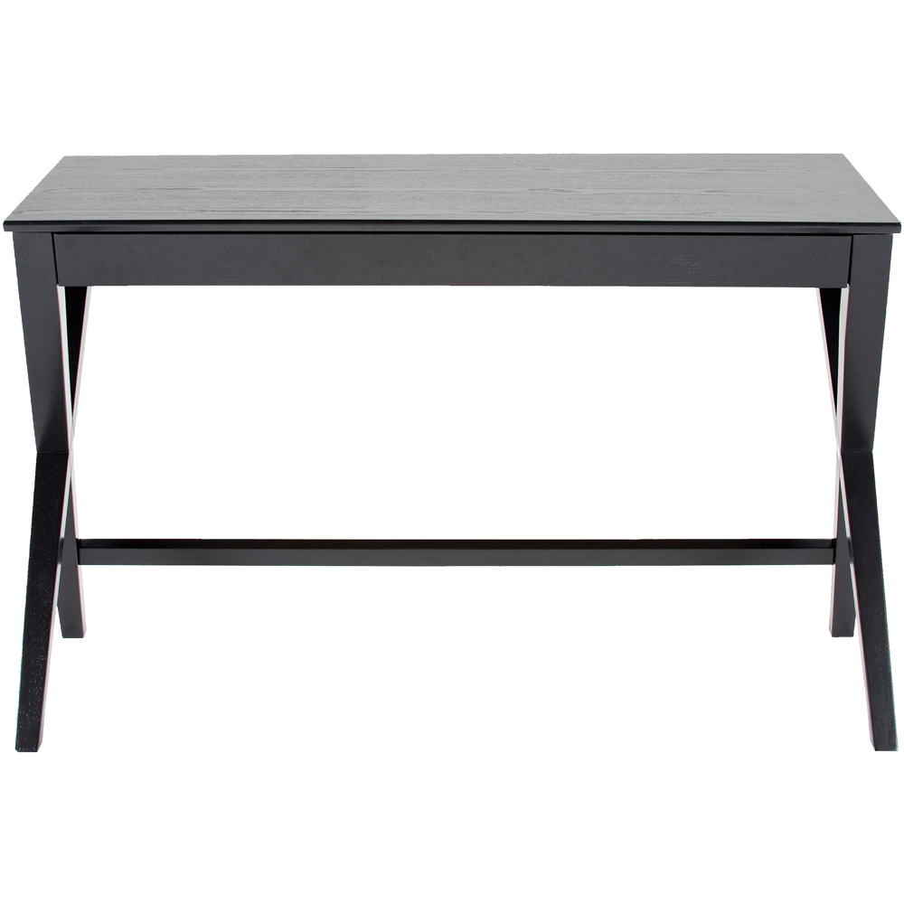 Florence Writex Single Drawer Office Desk Black Image 3