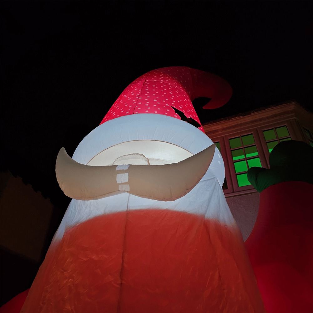 Samuel Alexander Gonk with Raised Arm Light Up Inflatable Christmas Decoration 20ft Image 3