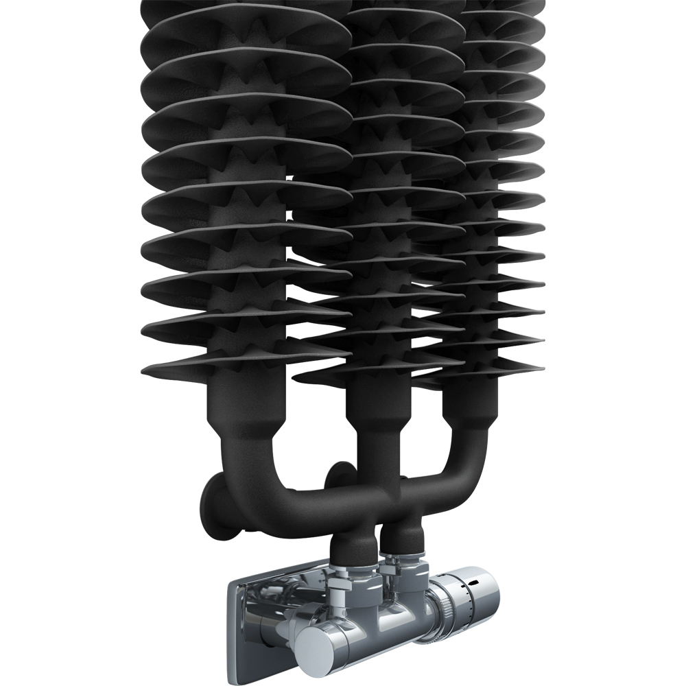 Terma Ribbon 2251BTU Heban Black Radiator 1720 x 290mm Image 6