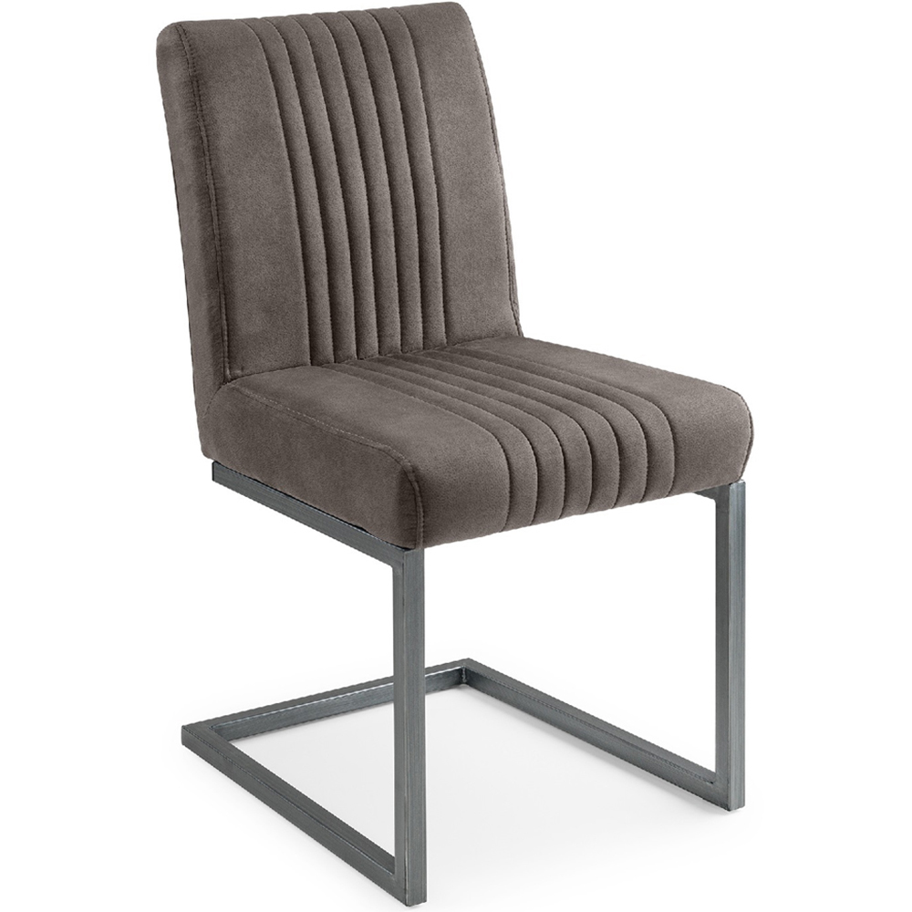 Julian Bowen Olympus Brooklyn and Marble Effect 6 Seater Dining Set White and Charcoal Image 4