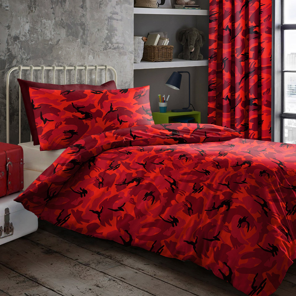 Velosso Small Camouflage Red Fitted Sheet Image 3