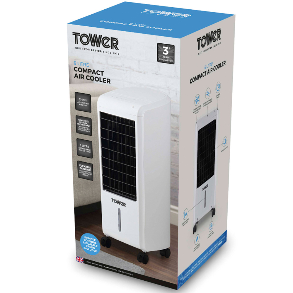 Tower 6L Compact Air Cooler with Timer Image 2