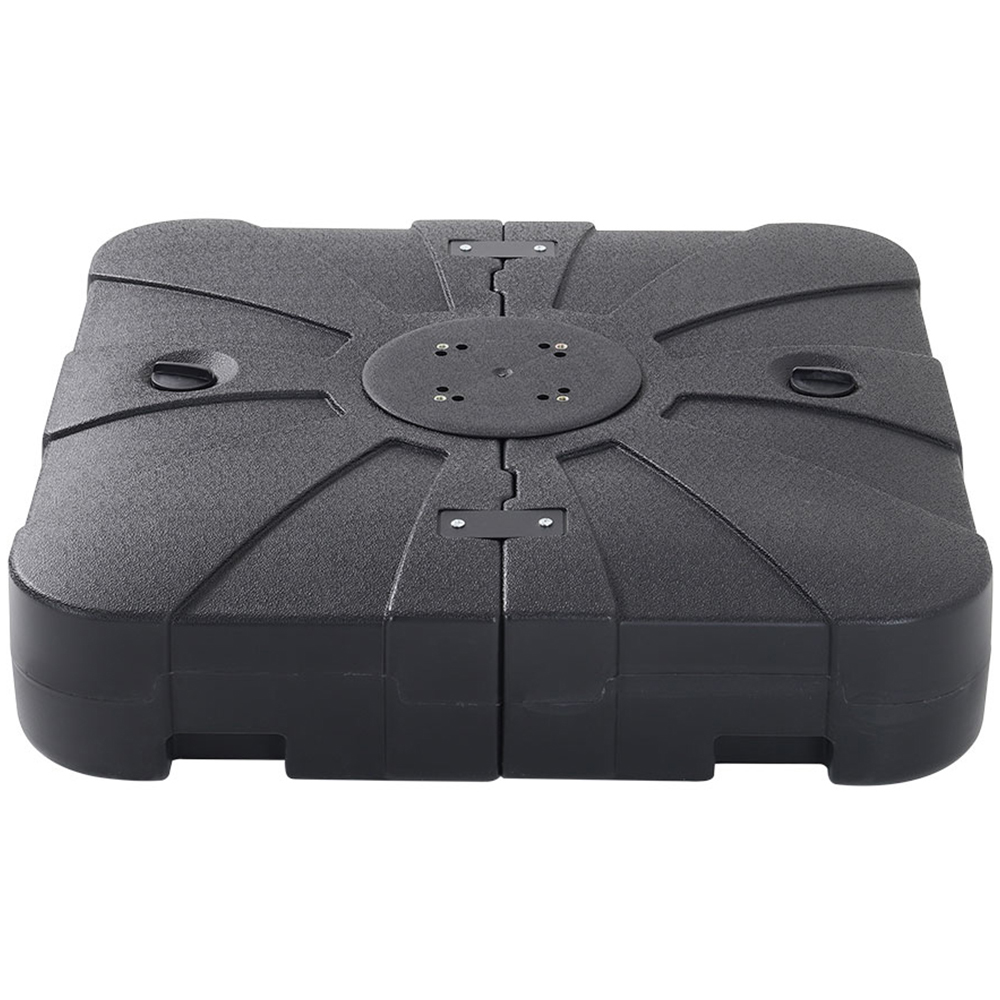 Living and Home Grey Square Rotating Crank Cantilever Parasol with Reservoir Base 3m Image 5