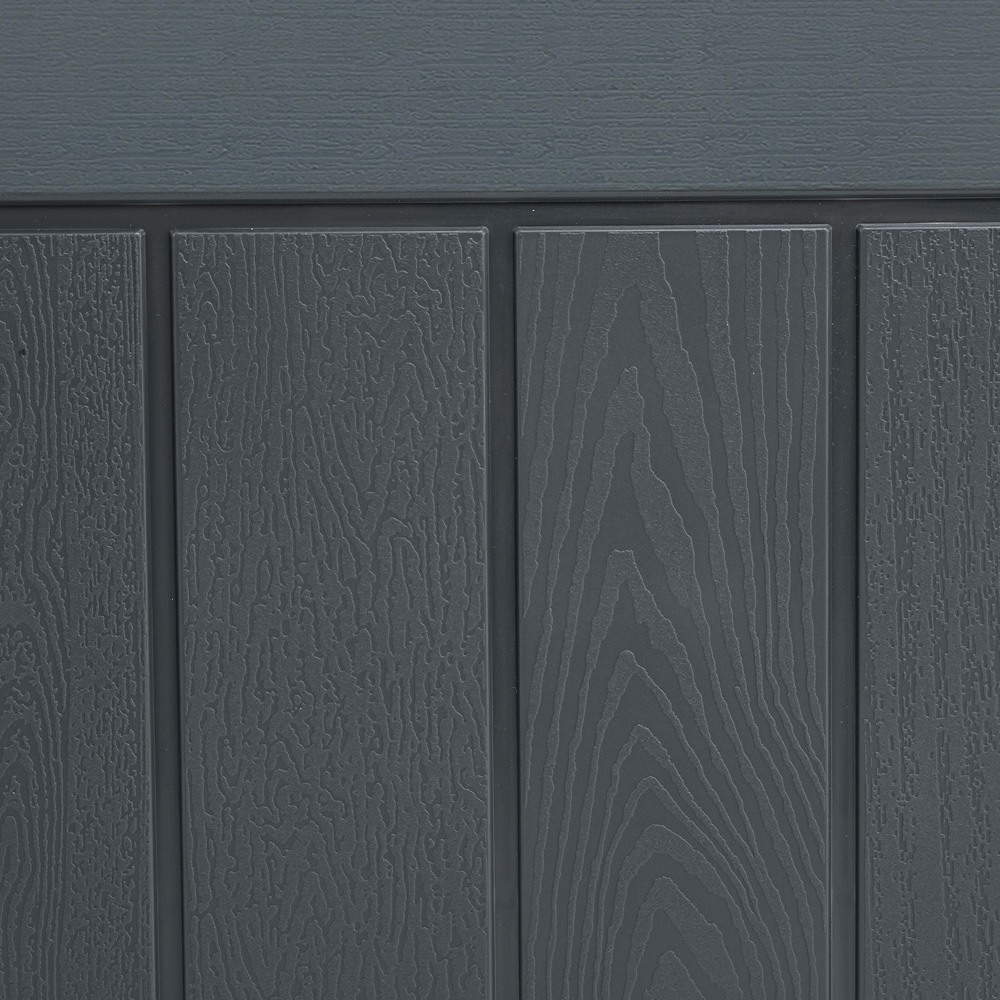 Living and Home Grey Waterproof Wood-Grain Texture Storage Box 126L Image 3