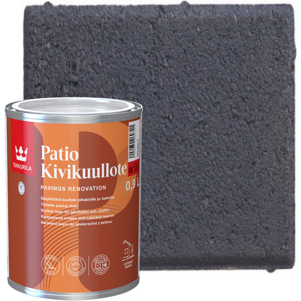 Tikkurila Patio Kivikuullote EK03 Patio Paving Stain 1L Image 4