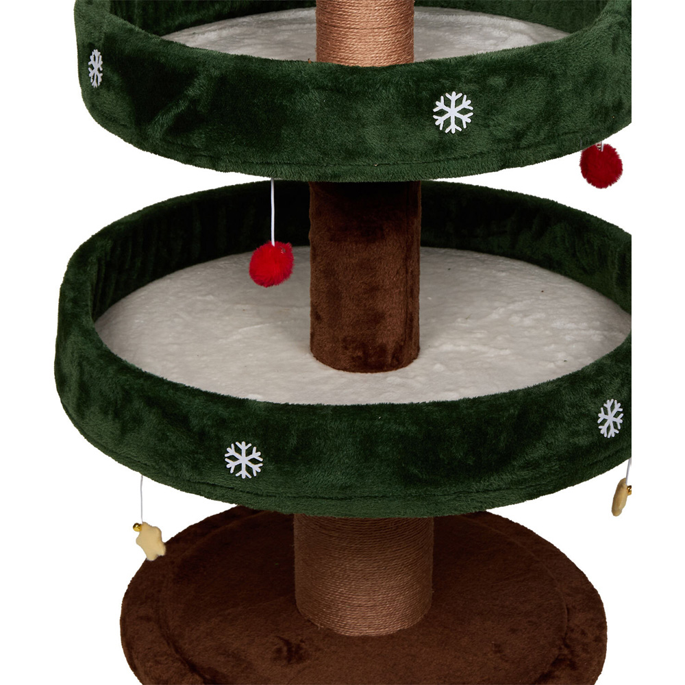 Christmas Tree Cat Tower Green Image 11