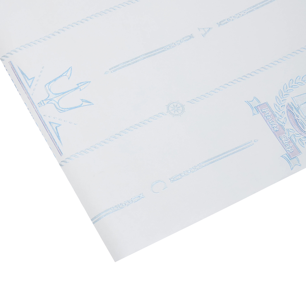 Living and Home Blue and White 3D Embossed Non-Woven Wallpaper Roll 950 x 53cm Image 5