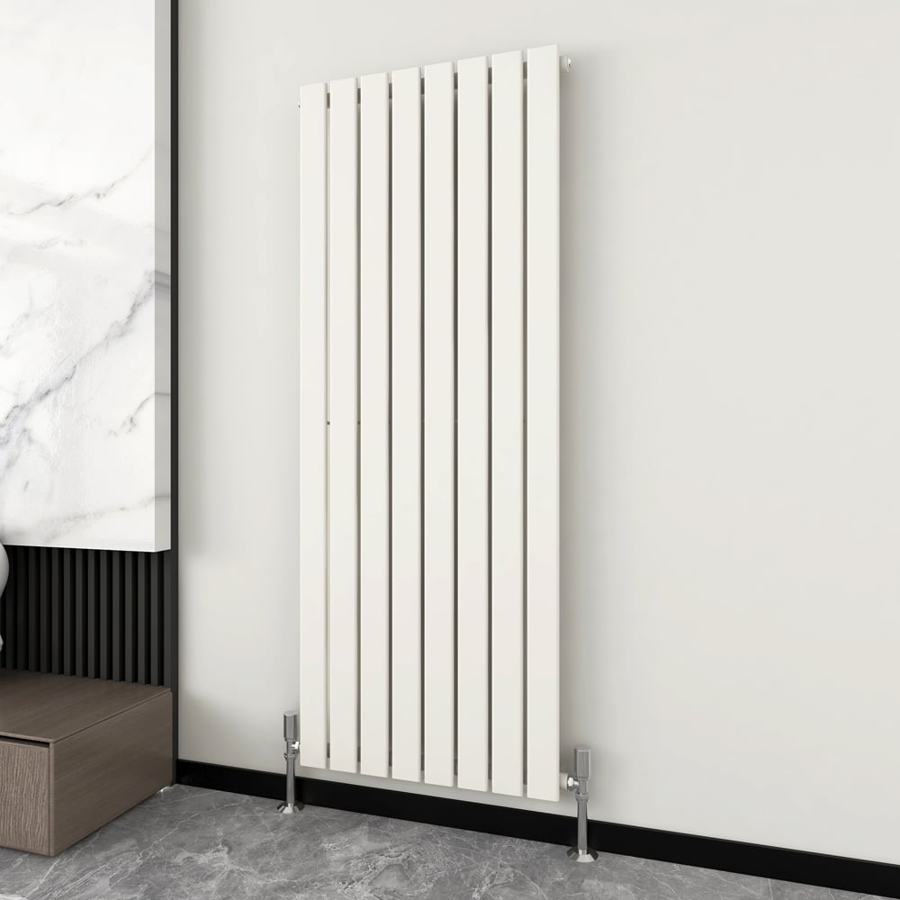 White 3521 BTU Single Flat Panel Vertical Column Radiator 1600 x 544mm Image 2