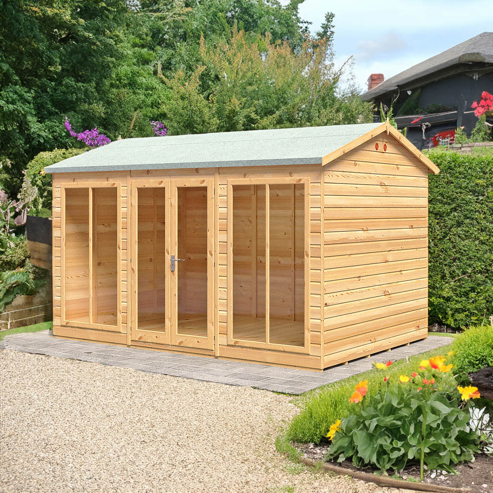 Shire Mayfield 12 x 8ft Double Door Traditional Summerhouse Image 2