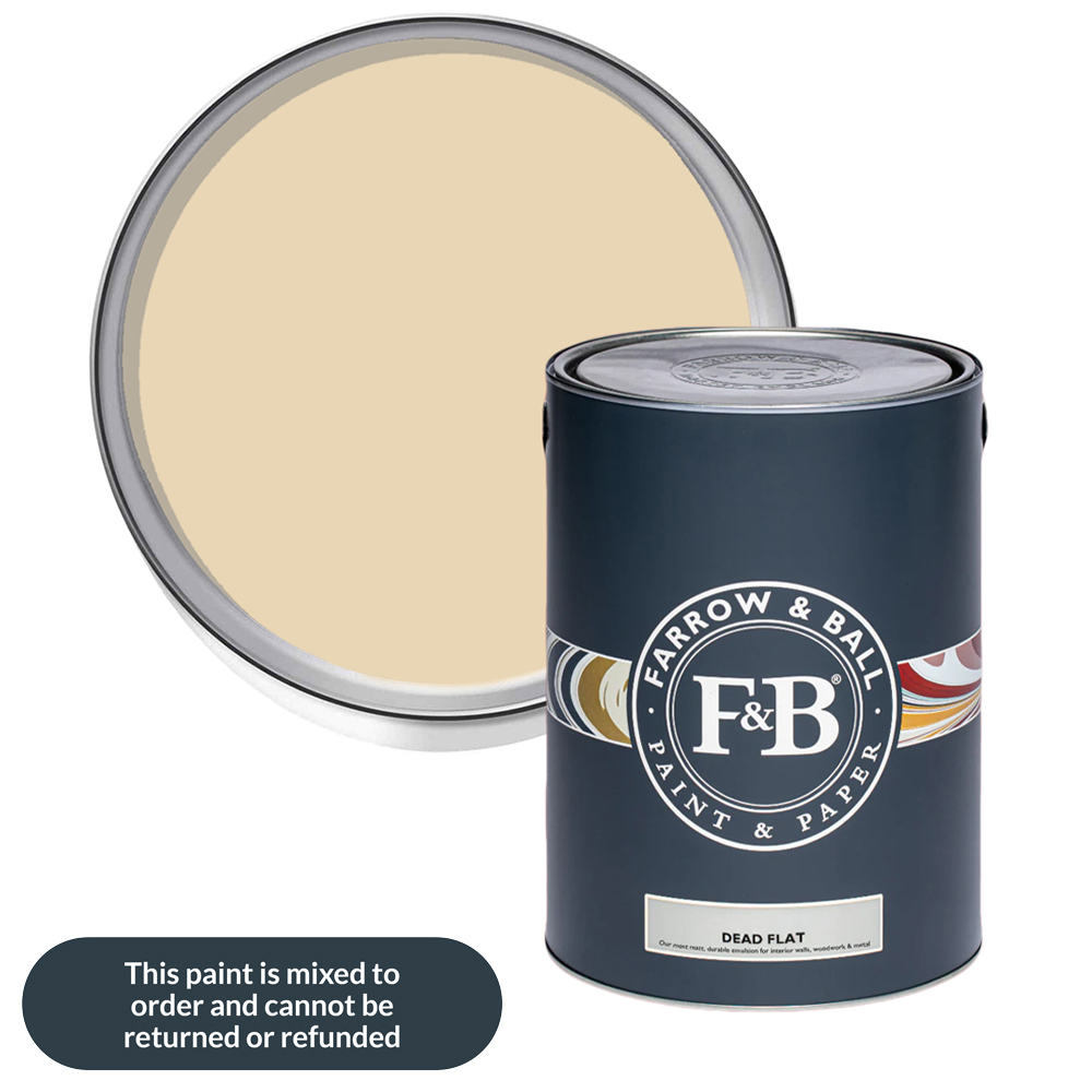 Farrow & Ball Dead Flat Farrows Cream Matt Paint 5L Image 1