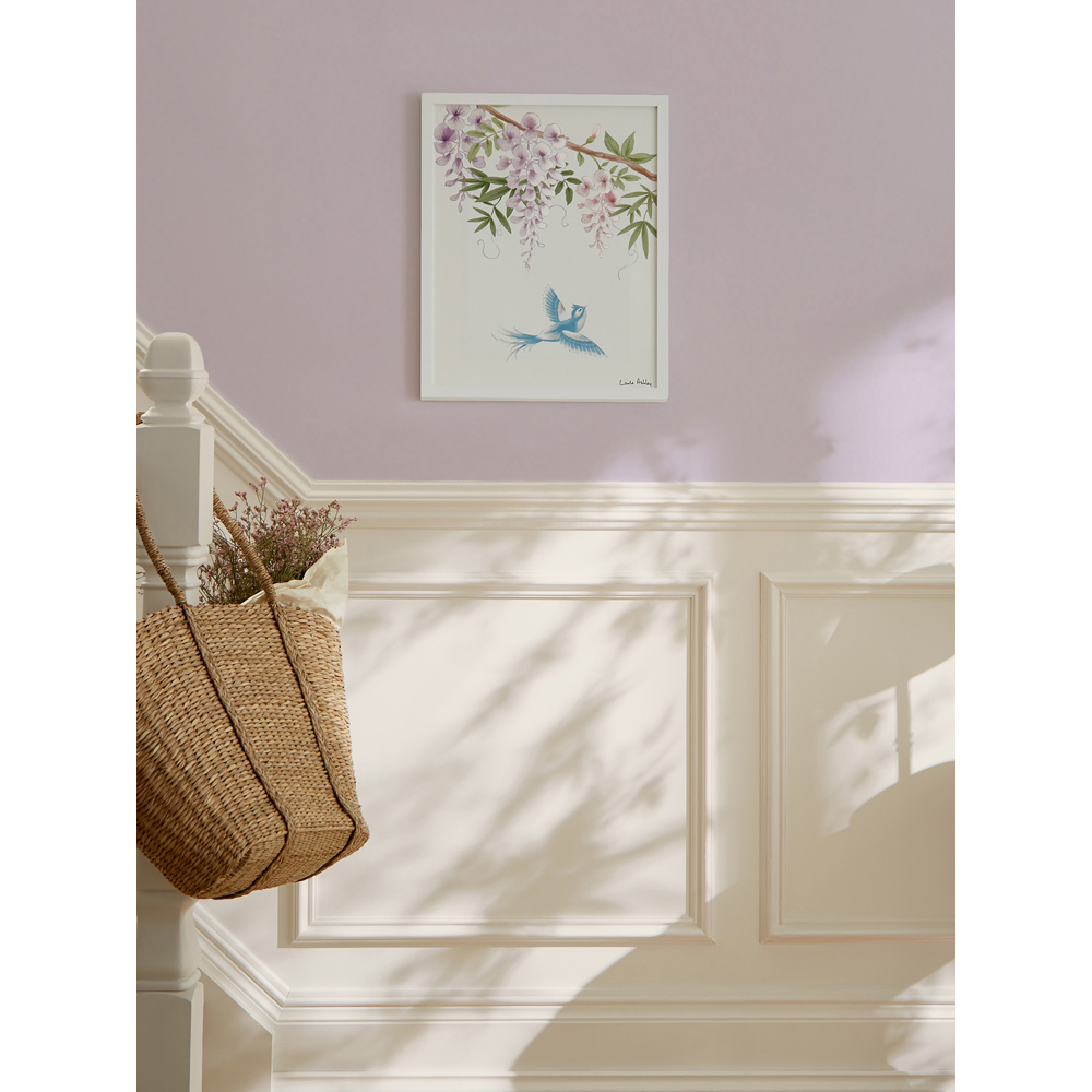 Laura Ashley Rowsham Garden White Frame Wall Art 70 x 100cm Image 2