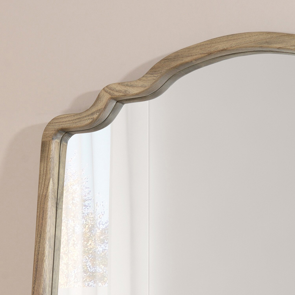 Ayra Wooden Leaner Mirror - Natural Image 3