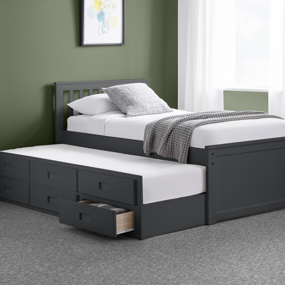 Julian Bowen Anthracite Maisie Bed with Underbed and Drawers Image 9
