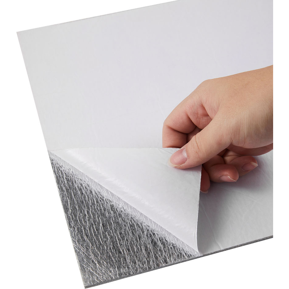 Living and Home Marble Patterned Black PVC Self Adhesive Wall Sticker 10 Pack Image 8