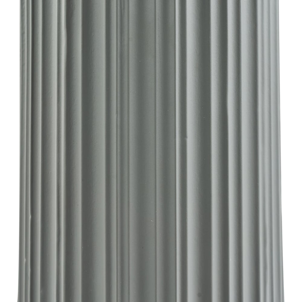 Pacific Lifestyle Ionic Grey Textured Ceramic and Gold Metal Table Lamp Image 4