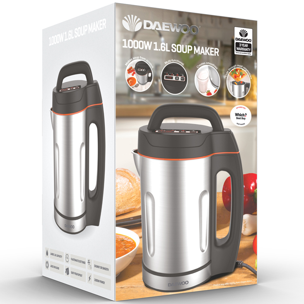 Daewoo Stainless Steel Soup Maker 1000W Image 7