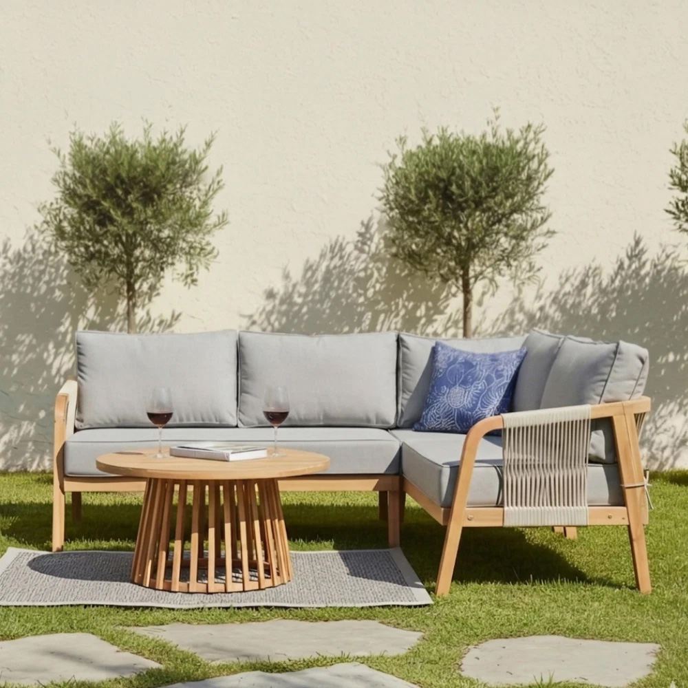 Thompson & Morgan Acacia Eleni 5 Seater Corner Sofa Set Image 2