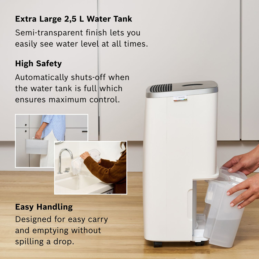 Bosch Dry 4000 Dehumidifier with 2-in-1 Filter 16L Image 7