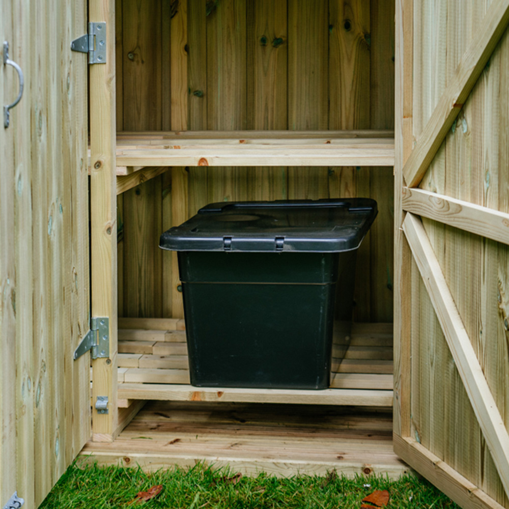 The Garden Village Shireburn 8 Recycle Box Storage Shed Image 6