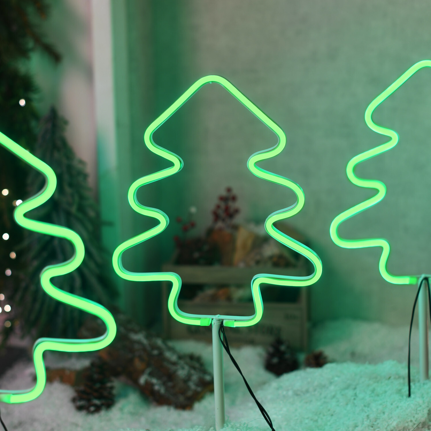 Pack of 6 LED Neon Stake Lights Image 6