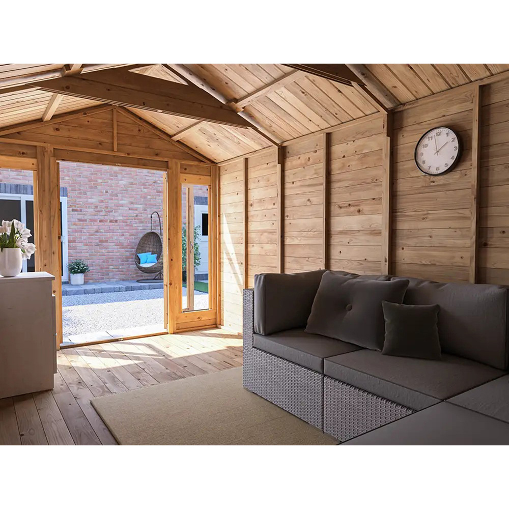 Dunster House RagePanda 8 x 13ft Modular Brown Superfelt Apex Summerhouse Image 3